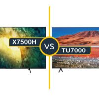 مقایسه تلویزیون TU7000 با X7500H
