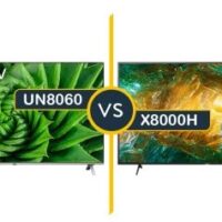 مقایسه تلویزیون UN8060 با X8000H